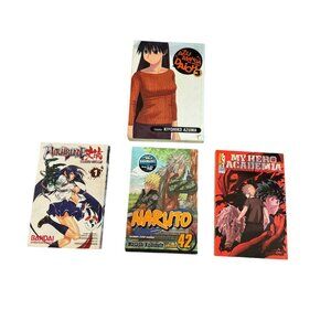 Magna Four Paperback Books Graphic Novels Naruto Hero Academia Witchblade Azuman